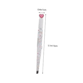 BIUDECO Precision Tweezers for Eyebrows Facial Hair and Eyelashes Stainless Steel Slant Tip Eyebrow Brush and Comb and Eyelash Brush Ideal for Women Beauty Routine