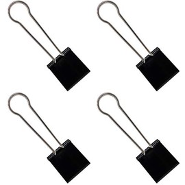 Clipco Binder Clips Super Extra Large 2-1/3in Black (4-Pack)
