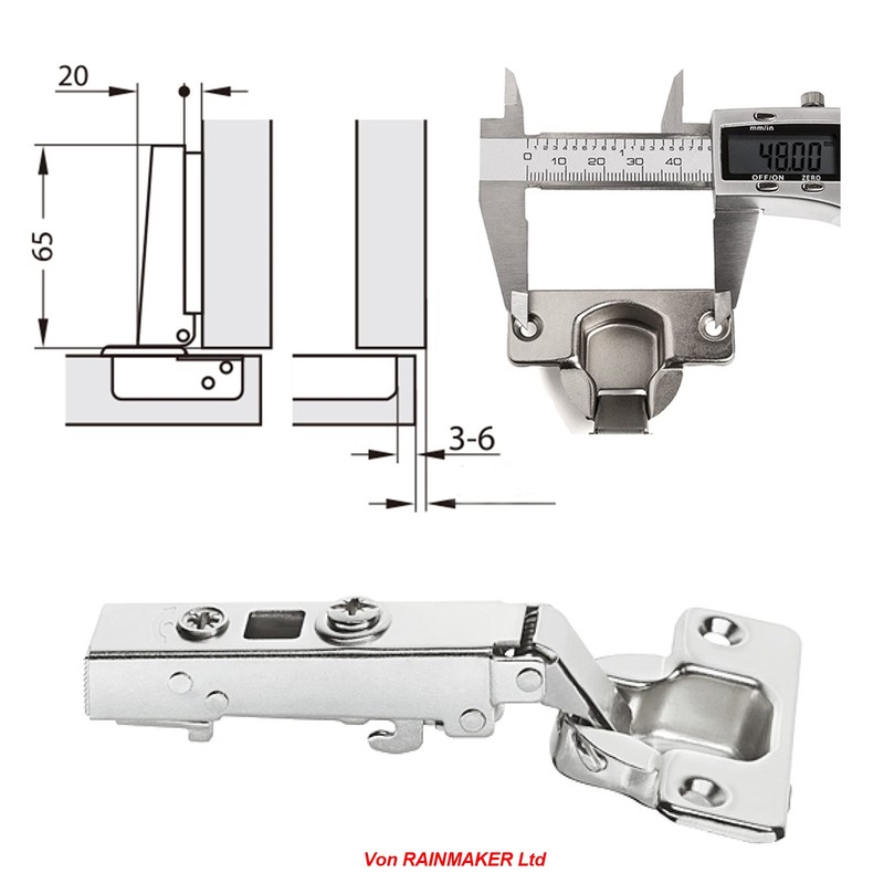 HAFELE 110 Degree Kitchen Cabinet Cupboard Soft Close Door Hinge