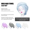 Toalla de microfibra para el pelo WuJi Antirizz para el