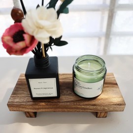 Missraza Wood Riser for Decor, 8.66X3.54in Wood Pedestal Stand, Small Wooden Riser