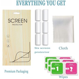 SNHVXLFW [6 Screen Protectors] Soft Protection Screen Protectors Compatible with Smartwatch Miecgth Smartwatch 2025 Women 1.27 Inch I180 (Pack of 6)