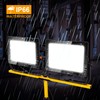 20000 Lumen Work Lights with Stand, 200W Dual Head LED