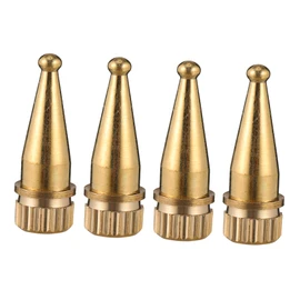 Operitacx 4Pcs Speaker Spikes Copper Feet Isolation Stands for Audio Speakers Durable Shockproof Base Minimize Vibration for Pure Sound Effect Easy to Install