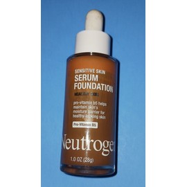 Neutrogena lot of 2 NEUTROGENA Sensitive Skin Serum Foundation Deep 1 Pro Vitamin B5 1.0 oz