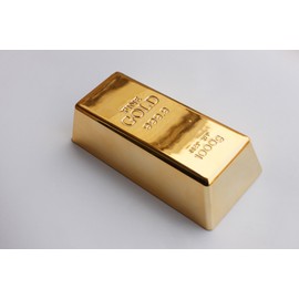 SummitLink Realistic Replica Gold Bar Brick Prop Novelty Gift Joke Doorstop (Solid)