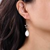 Boho Cowrie Shell Earrings Gold Beach Shell Earrings Pearl Shell