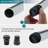 uxcell Leveling Feet 1" 25mm OD Round Insert Furniture Adjustable