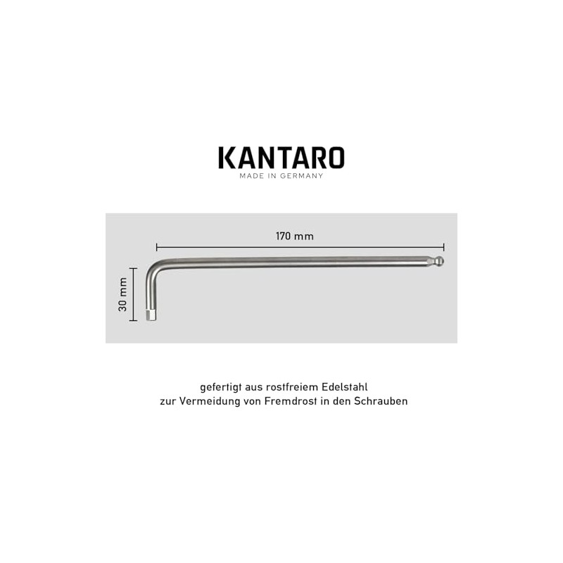 KANTARO 2141 Ball Head Allen Key 5.5 mm Stainless Steel