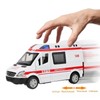 1:36 Hospital Rescue Ambulance Diecast Alloy Model With Pull Back
