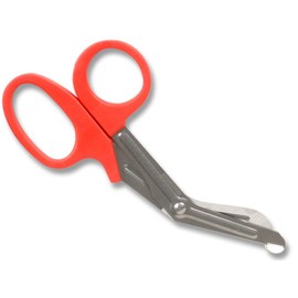 GIMA 20582 Forbici per bende utility, 19 cm, confezione da 10 forbici, colore rosso