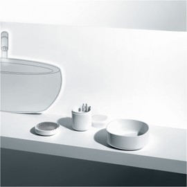 Alessi Birillo PL03 W - Bicchiere Portaspazzolino di Design in PMMA, Bianco
