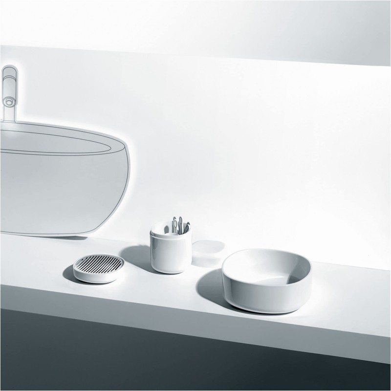 Alessi Birillo PL03 W - Bicchiere Portaspazzolino di Design in