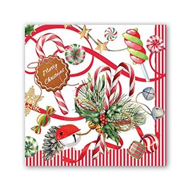 Michel Design Works Cocktail Napkins, Peppermint