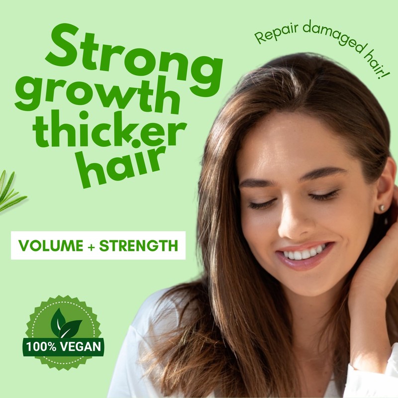PureRootss Rosemary Shampoo and Conditioner Set 3 Pieces Hair Growth