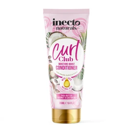 INECTO Curl Club, Curl-Defining Conditioner 250ml, Vegan & Cruelty Free Frizz Styling Curl Control for Curly or Wavy Hair, 100% Natural