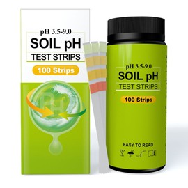 100pcs Soil PH Test Strip 3.5 to 9 Range High Accuracy PH Testing Paper Kit for Garden Lawn Grass Plant