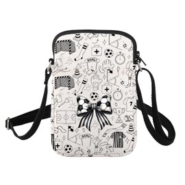 FUSTMW Soccer Crossbody Bag Soccer Gifts for Soccer Player Soccer Coach Gifts Soccer Lover Gifts Cell Phone Purse with Strap (Soccer Crossbody Bag)