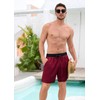 SILKWORLD Mens Swim Trunks Quick Dry Bathing Suit with Zip