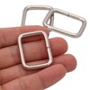 BIKICOCO Metal Rectangle Ring Buckles Square Strap Webbing Belt Rings