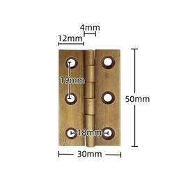 Door Hinges in 4Pcs,Antique Brass Door Hinges,2inch Heavy Duty Ball Bearing,Folding Hinges,for Gate,Window,Drawer