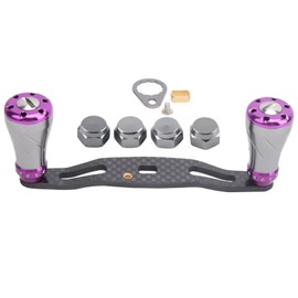 95MM Spinning Reel Rocking Handle Grip Left Right Fishing Wheel Knob ReplacementGun Purple