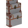 Deco 79 Wooden Decorative Box Upholstered Decorative Keepsake Boxes with
