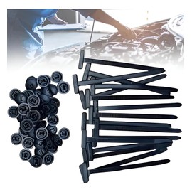 Juego de 50 cinchos automotrices Tolba ideales para sujetar molduras, carrocería, interiores y puertas de autos. Resistentes, duraderos y fáciles de instalar remache autobloqueante bridas de Nailon
