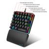 Mechanical Gaming Keyboard 35 Keys One Handed Wired Backlight Gamer