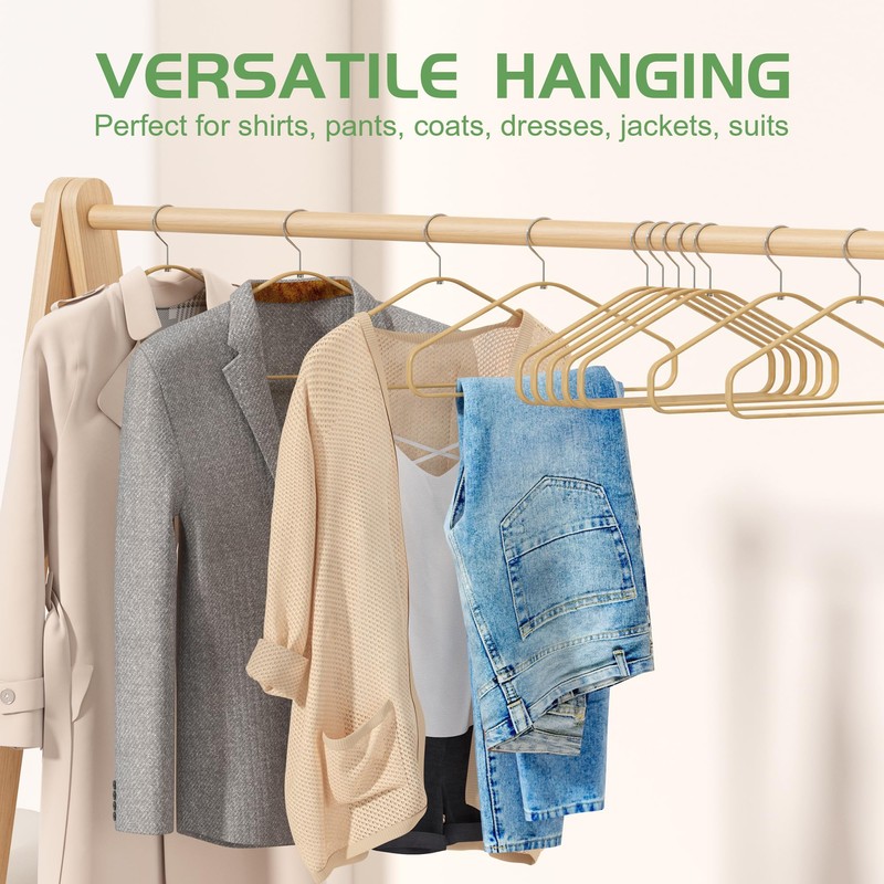 APRTAT Bamboo Hangers 20 Pack - Durable & Slim Coat