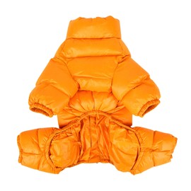 Puppia Winter Ultralight Dog Jumpsuit A Waterproof Warmth for Cold Weather Zipper Closure for Small and Medium Dogs, Mustard, Small