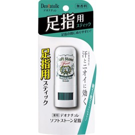 Quasi Drug Deonature Soft Stone Toe, for Feet, Direct Application, Antiperspirant Stick, 1 Stick (0.25 oz (7 g))