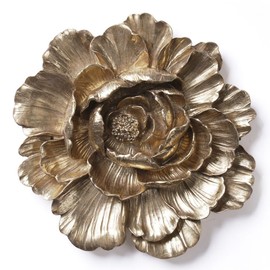 HAUCOZE Decoración de Pared Decorativa Figura Flores Regalo Escultura Modern Estatua Interior Salon Arte Resina Decoración del Hogar 31cm