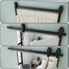 LTIYITL 34" Bi-Folding Sliding Barn Door Hardware Kit,Heavy Duty,Wall Mount