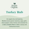 Simply Organic Turkey Rub, Certified Organic | 2.43 oz
