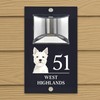 Custom Signs Solar Illuminated Modern Anthracite House Number Sign 24cm
