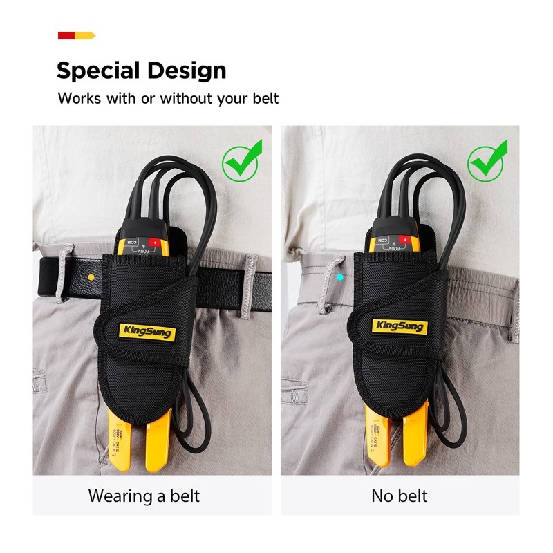 KingSung Clamp Meter Holster for Fluke 323/324/325/376FC/362/318 and More Electrical