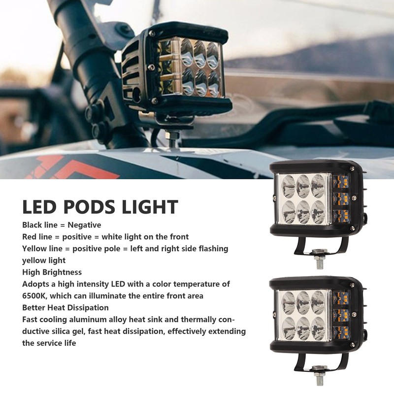 Combo LED Work Light 9 to 32V 3000LM IP67 Waterproof