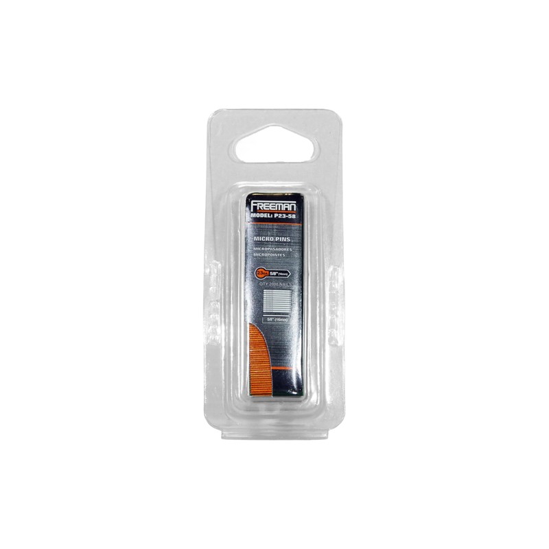 Freeman P23-58 23-Gauge 5/8" Glue Collated Headless Micro Pins (2000