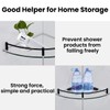 YorkHoMo Glass Shelf Bathroom Floating Shower Corner Shelves Shampoo Holder