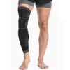 Rodillera Compresión Ajustable 1 Par, Soporte Deportes Articular, Negro, M