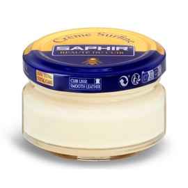 SAPHIR Creme Surfine Pommadier Shoe Polish - Beeswax Cream for Leather Products - Cream