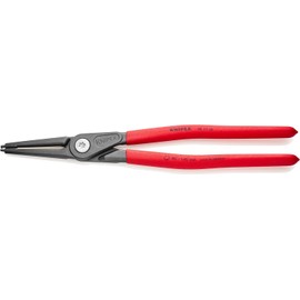 KNIPEX Precision Circlip Pliers for Inner Rings in Holes Coated with Non-Slip Plastic Grey Atramentized 320 mm 48 11 J4