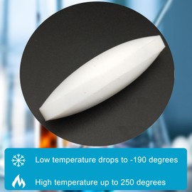 BBTC Barra Magnética de PTFE Oval, Blanco, 23mm x 70mm, Laboratorio