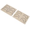 10pcs Tattoo Scalp Practice Skin Front Side Ink Free Rubber