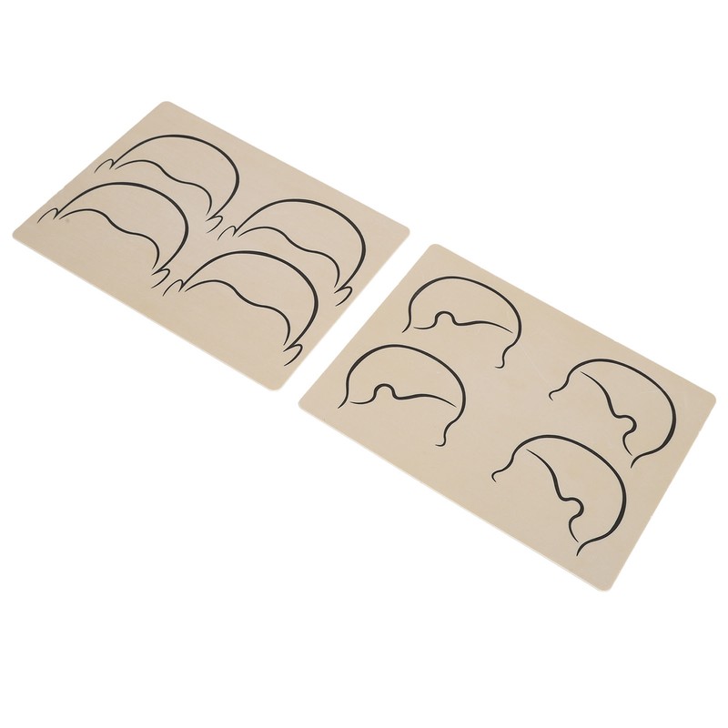 10pcs Tattoo Scalp Practice Skin Front Side Ink Free Rubber