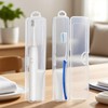 Toothbrush Holder for Drawer,Plastic &Dustproof Toothbrush Drawer Organizer with Hanging