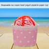 DOITOOL 100Pcs Ice Cream Sundae Cups Paper Yogurt Dessert Bowls