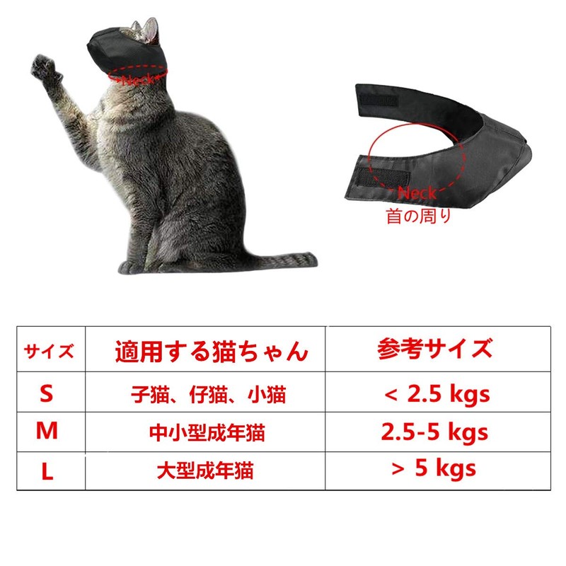 THAIN Pet Mouth, Cat Mask, Nail Clippers, Blindfold, Cat Muzzle,