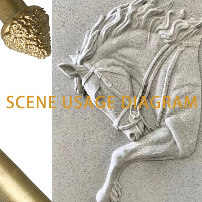 Bstinay 60 Angle Diamond CNC Router Bit Granite Stone Engraving